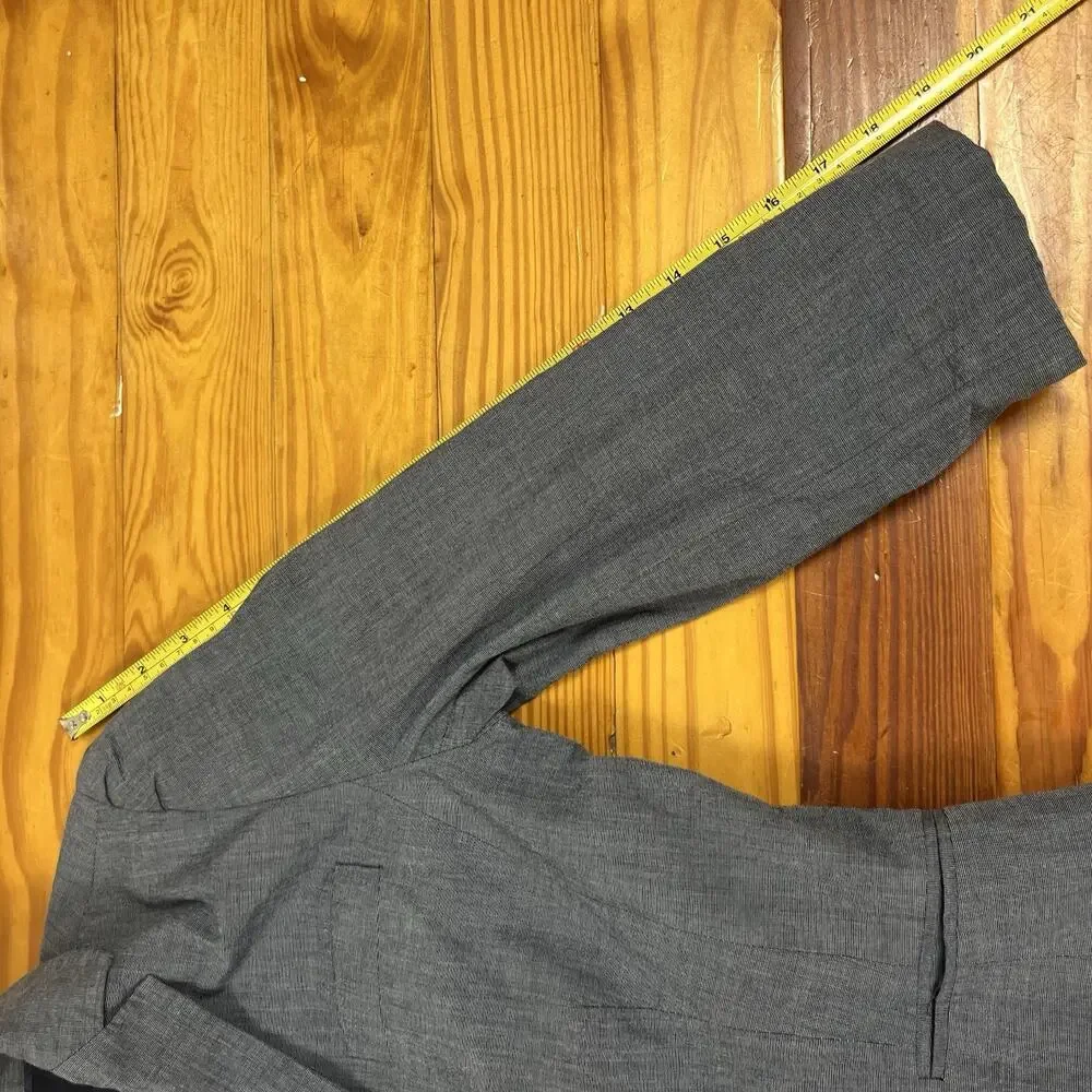 Banana Republic Puff Sleeve Blazer Sz XS-S Tag 8 Blue Gray Editorial Officecore